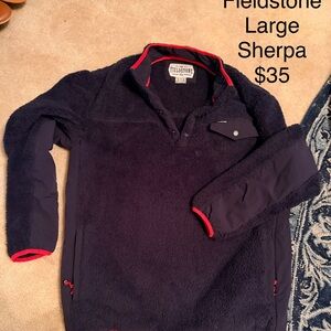 Fieldstone Men's Navy Sherpa Jacket